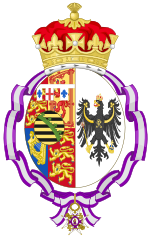 Description de l'image Coat of Arms of Princess Louise Margaret of Prussia (Order of Queen Maria Luisa).svg.