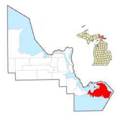 Location within Chippewa County