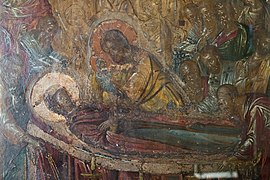 El Greco, Dormition of Virgin Mary, icon in Ermoupolis, Syros, detail, 180004.jpg