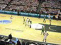 Match aller de la finale de la Coupe d'Europe FIBA entre l'Élan Chalon et Nanterre en 2017