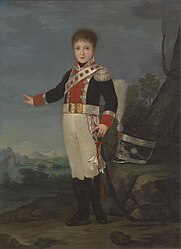 1822 Sebastián Gabriel de Borbón as a child