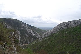 Vue de la gorge.