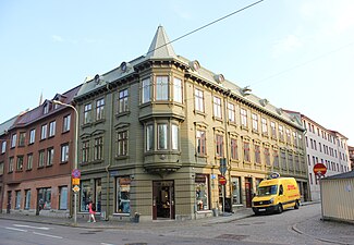 Hörnet av Södra Allégatan och Husargatan (Haga 29:1) (2016).