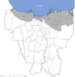 Location of Kali Besar