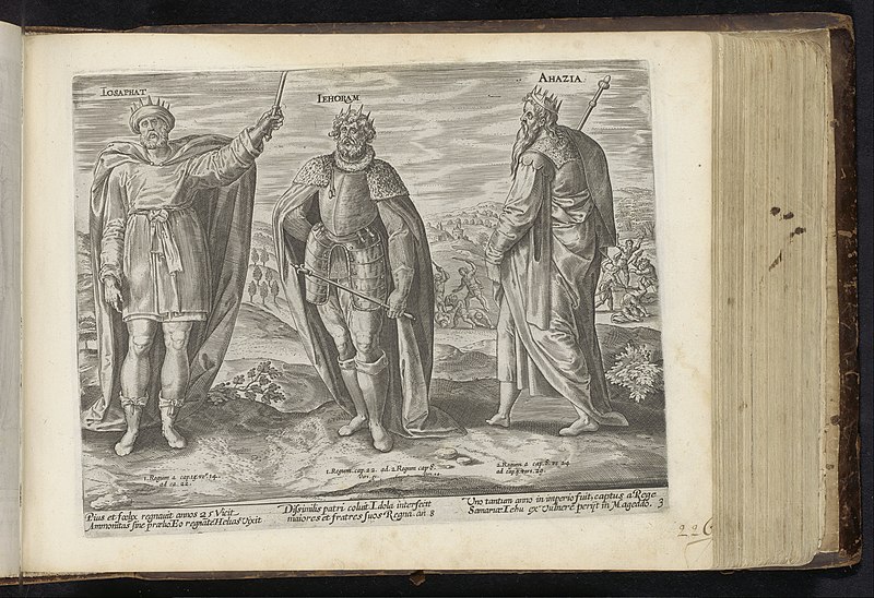 File:Josafat, Joram en Achazja Van de Coningen Iuda (serietitel) Koningen van Juda (serietitel) Den Grooten Figuer-Bibel (serietitel), RP-P-1982-306-248.jpg