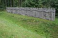 Limeswall, Graben und Palisade in Limeshain, Strecke 4, Taunus- und Wetteraulinie, Hessen.