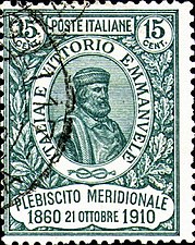 Regno d'Italia 1910 - Plebiscito Meridionale