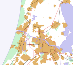 Castricum is located in Northern Randstad