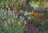 Robert Antoine Pinchon, Le jardin aux iris, c.1920