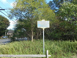 Plaque for the historic South Haven Presbyterian Church Cemetery just off of Montauk Highway