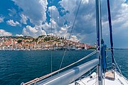 Panoramic view of Šibenik’s waterfront