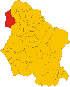 Localizarea Minucciano în Provincia Lucca