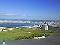 Vista xeral do istmo da Coruña dende o Monte de San Pedro