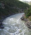 The turbulent Bhagirathi as it enters Devprayag.