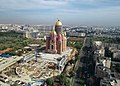 The People's Salvation Cathedral is being built next to the Palace of the Parliament