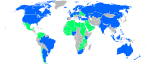 Map showing the extent of Idol franchises.