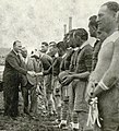 Léo Lagrange à la finale du Championnat 1937.