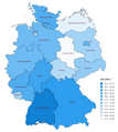 Lebenserwartung in Deutschland für Männer (2021–2023)