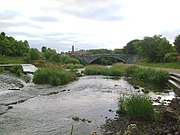 De Liffey yn Lucan, 12 km westlik fan Dublin