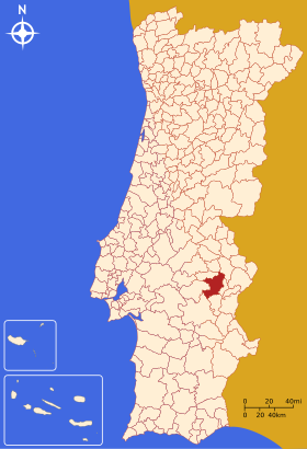 Localização de Estremoz