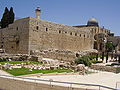 Southwestern corner of the Southern wall showing pillars of Fatimid fortification