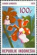 Stamp of Indonesia - 1979 - Colnect 259677 - Vanda limbata.jpeg