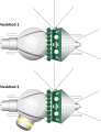 Line drawing of Voskhod capsules