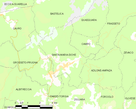 Mapa obce Santa-Maria-Siché