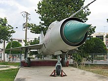 MiG-21 fil-mużew tal-belt.