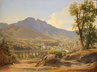 Jacques Raymond Brascassat Paysage, Villa Casa à Naples