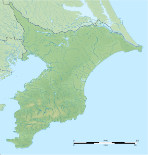 高宕山の位置（千葉県内）