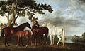 George Stubbs, Mares and Foals in a River Landscape, 1763–8