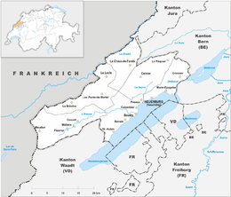 Canton Neuchâtel - Localizazion