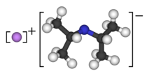 Molecuulmodel van lithiumdi-isopropylamide