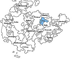 Området Sachsen-Jena i Thüringen.