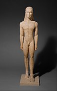 « Kouros de New York », v. 590-580. Metropolitan Museum of Art.