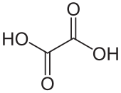 Structuurformule van oxaalzuur