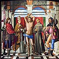 St. Sebastiaan tussen St. Liberalis, St. Gregorius, St. Franciscus en St. Rochus