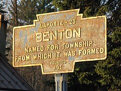 Benton, PA Keystone Marker.jpg