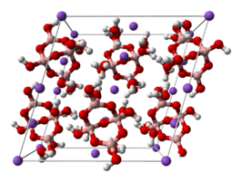 Eenheidscel van natriumtetraboraat