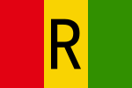 Flagg vun de Republiek Ruanda van 1962 bit 2001, Siedenverhältnis 2:3