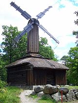 Holkkvarnen Främmestadskvarnen, Skansen.