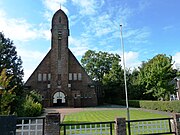 Gereformeerde kerk uit 1932 van A. Wiersema, architect uit de Groninger variant van Amsterdamse School