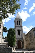 façade de l'église du Pègue.