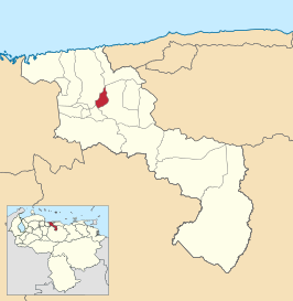 Locatie van de gemeente in Aragua