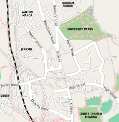 Osney is located in Oxford city centre