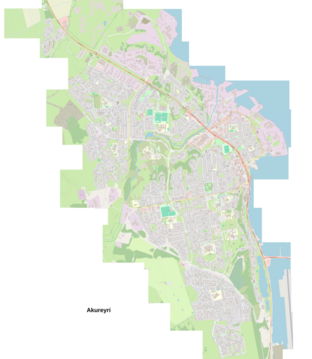 Map of Akureyri in 2024