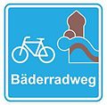 Ausschilderung des Schwäbischen Bäderradweges