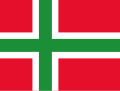 Otra bandera de Bornholm (no oficial).