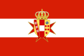 State flag with Lesser Coat of arms (1815-1848, 1849-1860)